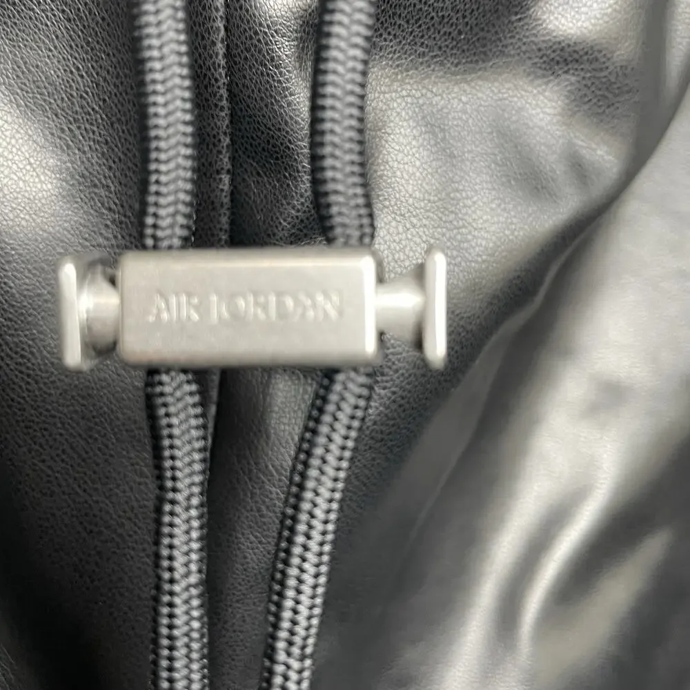 Nike Air Jordan Faux Leather Loose Fit Shorts Black HV0077-010 Size 3XL RARE - Picture 3 of 9